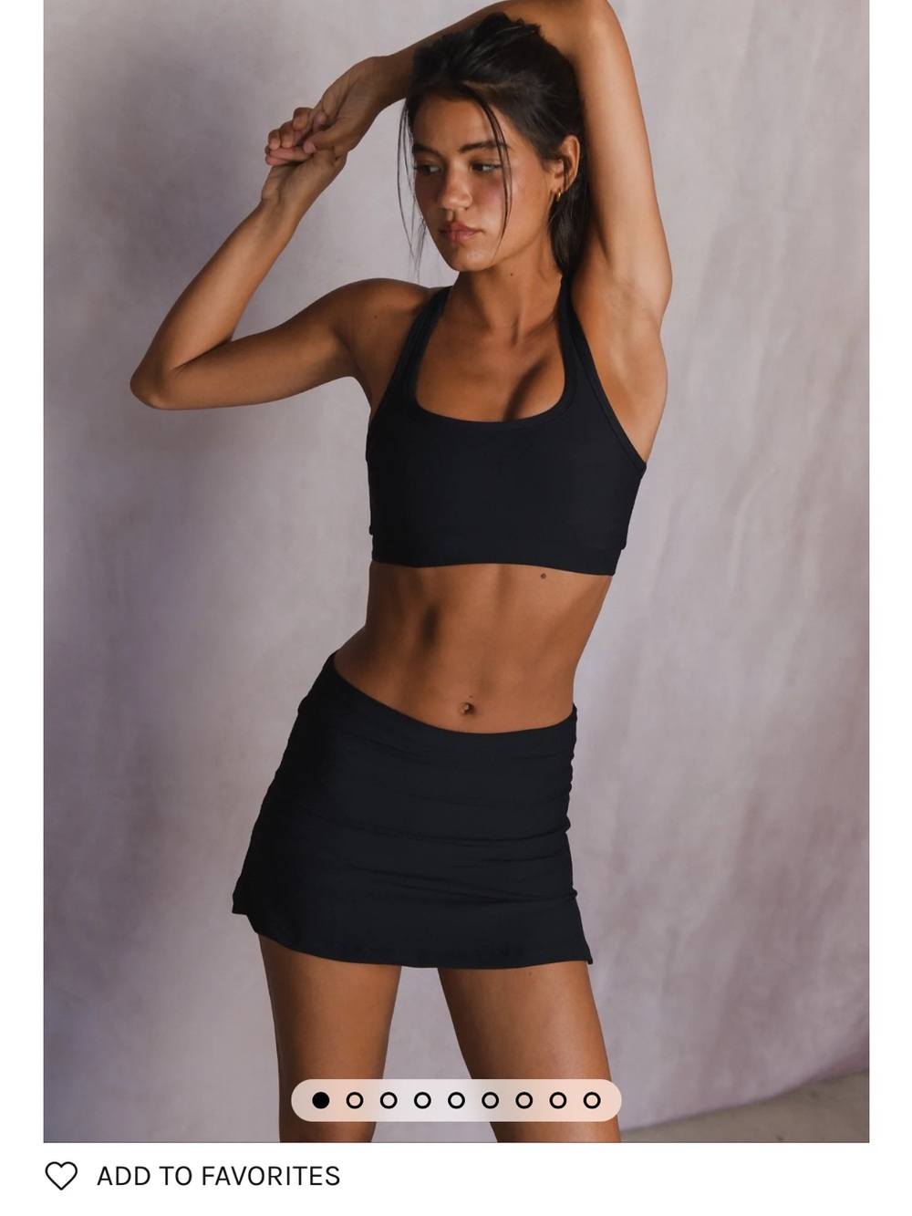 Skatie Black Active Mini Skirt